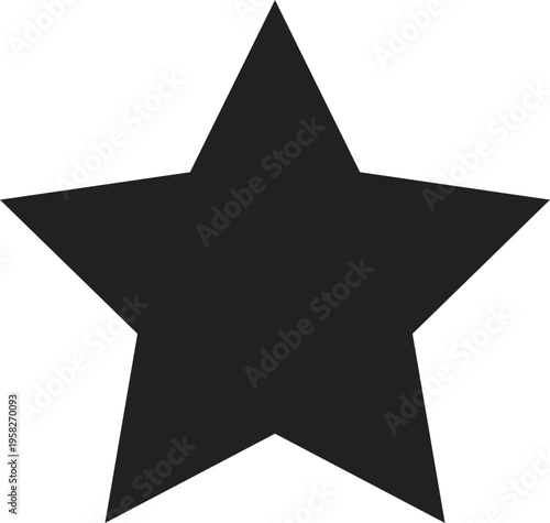 Simple Black Star Icon