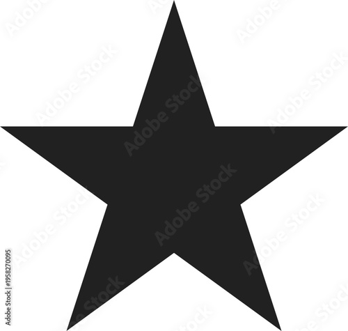 Simple Black Star Shape