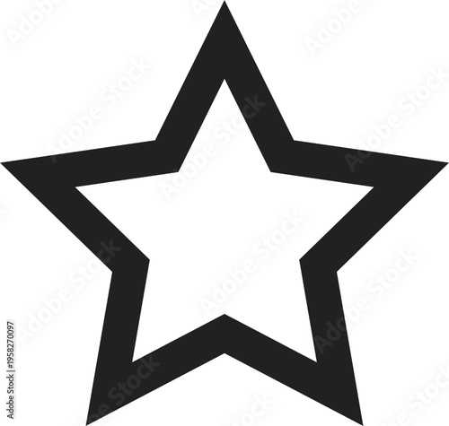 Simple Star Outline Icon