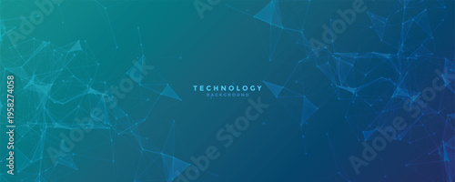 Abstract tech network connection dots. Digital technology and big data analysis background. White background with plexus lines. Futuristic technology concept.