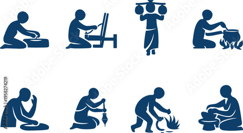 People performing various daily activities