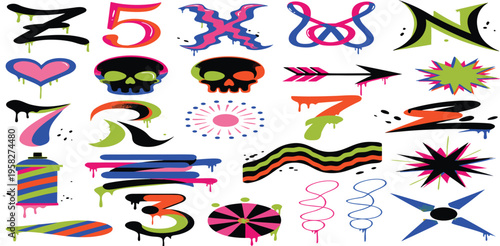 Graffiti Art Style Set