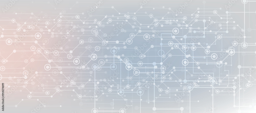 Fototapeta premium Motherboard technology circuit board background texture design. Creative idea AI banner concept for internet technology. Digital motherboard. Futuristic technology concept.