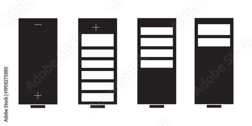 battery vector icon. Eps 10