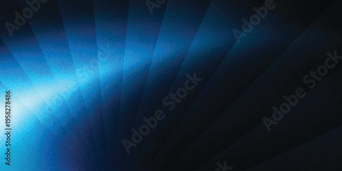 Light blue ray dark blue background grainy gradient noise texture
