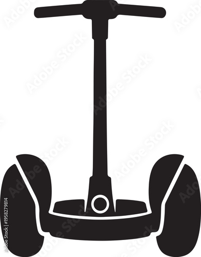 Segway vector silhouette vector