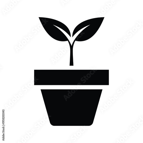 Plant Pot Growth Business Concept