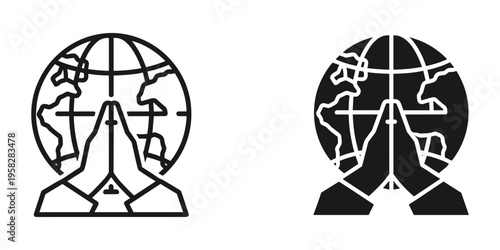 Prayer Globe Global Hope Concept