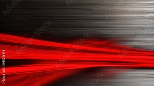 Digital transformation speed and innovation with abstract red light streaks on a metal background representing technology data flow and high-speed connectivity concepts The rapid advancement.