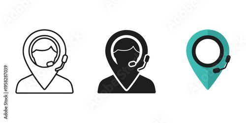 customer support icons vector illustration