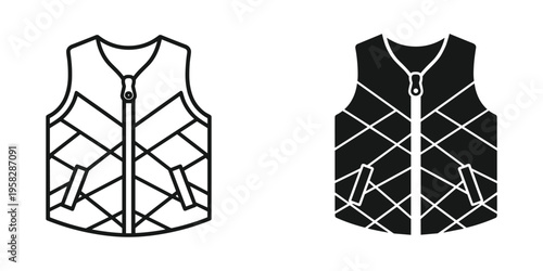 Vest Icon Design Apparel Graphic