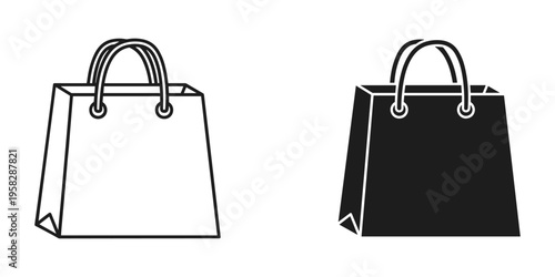 Shopping Bag Icon Commerce Purchase