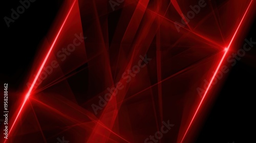 Illustrating cybersecurity threat landscape with red laser beams symbolizing data breaches and network intrusions.