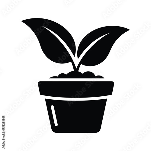 Plant Pot Growth Concept Business