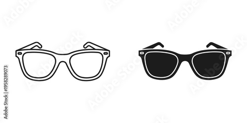 Eyeglasses Sunglasses Icon Comparison Commercial Use