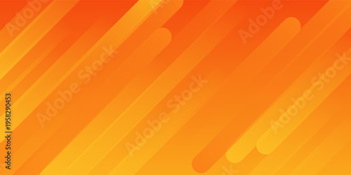 Abstract orange gradient background, with trendy geometric graphic design. Simple minimal square and dots halftone yellow and orange gradient