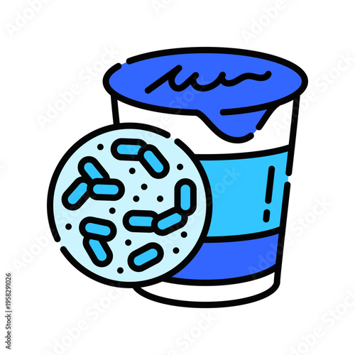 Fermented Foods Icon Professional UI Symbol for Natural Probiotic Nutrition