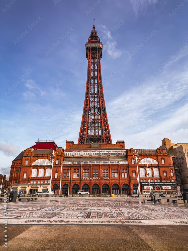 Fototapeta premium The Blackpool Tower in Blackpool, UK.