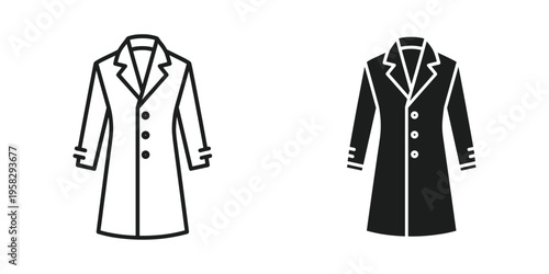 Coat Apparel Icon Commercial Template