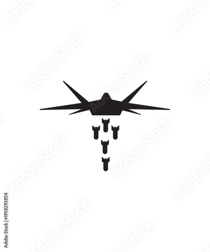bomber icon, vector best flat icon.