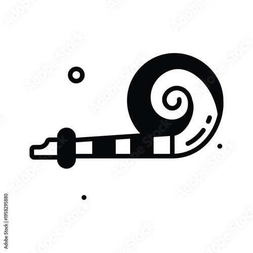 Trendy glyph icon of party blower celebration accessory
