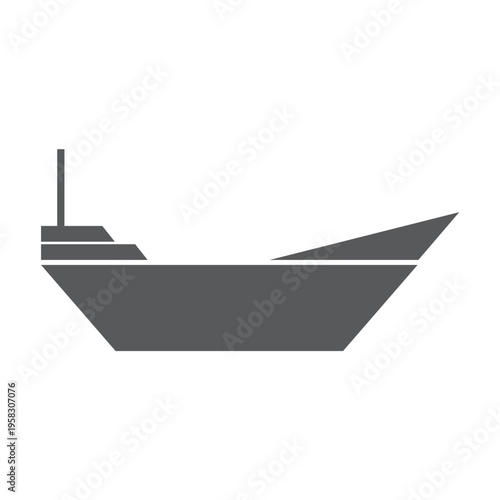 boat icon vector illustration white background