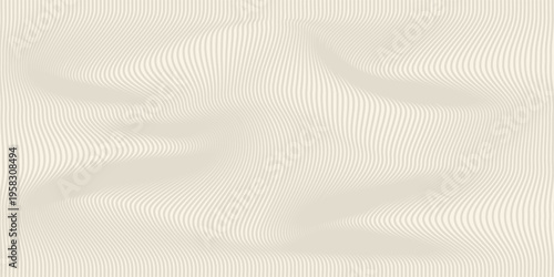 Kraft paper texture seamless pattern. Off-white vector striped cardboard background. Light beige milky color grainy textured bg. Vintage style backdrop. Horizontal handmade banner. vector eps10.