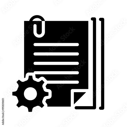 Document vector icon. technical documentation illustration sign. manual symbol.