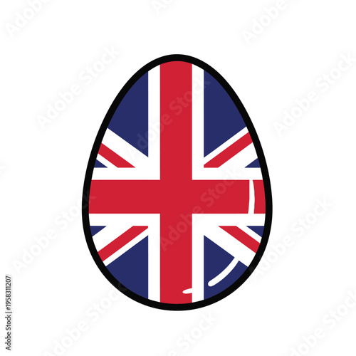Union Jack Flag Easter Egg Shape Design. Free Download Union Jack Flag Easter Egg Shape Design. - GFXLoad