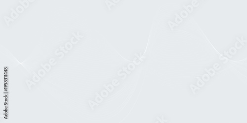 Abstract white wave background. Clean soft texture. Minimalist design. Modern concept. Suit for cover, banner, flyer, poster, booklet, brochure, website