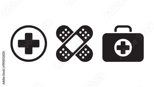 Medical Icons Vector Illustration For Healthcare And First Aid Concepts Medical Health Isolated On Transparent Background
