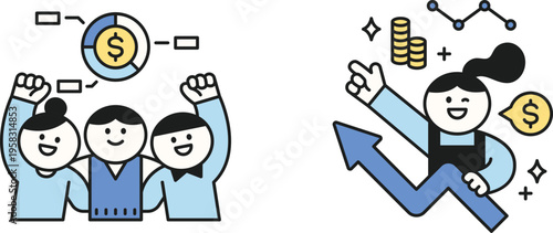 Team success and financial growth through collaboration and investment strategies