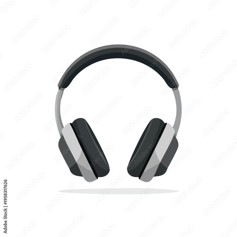 Fototapeta premium Modern Over-Ear Headphones for Music Listening and Audio Playback