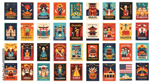 Global Celebrations and Festivals Collection: Diverse Cultural Events and Holidays