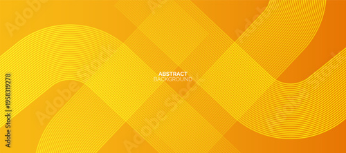 Orange and yellow abstract background. Minimal pattern. Vibrant gradient geometric lines. Modern design.