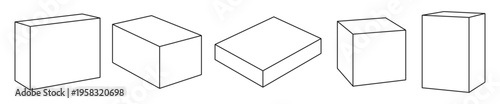 3D Rectangular Prism and Cube Set