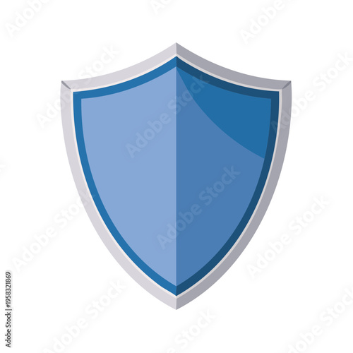 Free Download Protective shield emblem graphic with blue and silver metallic accents symbolizing defense and security - GFXLoad