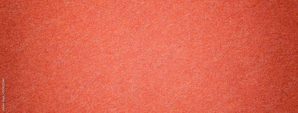 Fototapeta premium Dark coral suede fabric background with matte microfiber texture, soft felt surface with vignette in macro