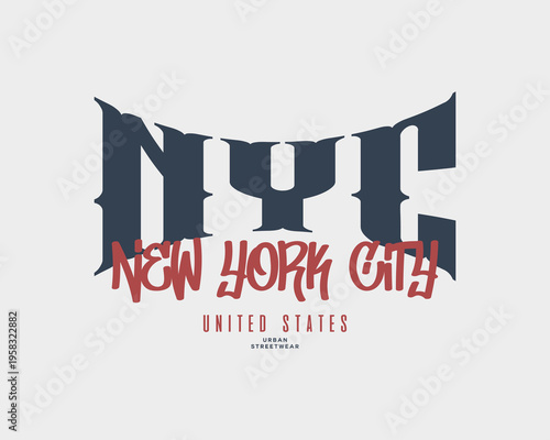 New York City Graphic Design Typography Art.