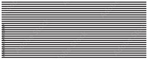 Vertical black parallel straight sticks isolated on white background. Simple striped graphic print. Texture of prison bar. Vector  illustration.