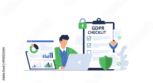 GDPR Compliance Checklist and Data Protection Concept.