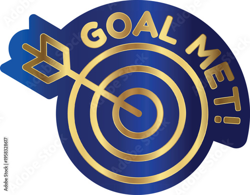 Target Achieved: A visual representation of achieving a goal, depicting an arrow hitting the center of a target, symbolizing focus, precision, and the attainment of objectives.