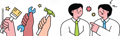 Collaboration and conflict between professionals with different approaches