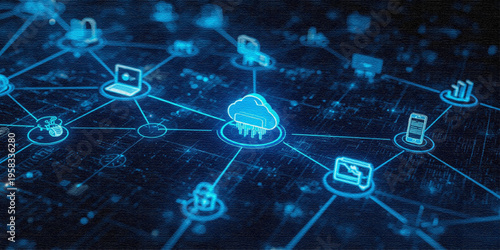 Smart City Digital Network Concept Background