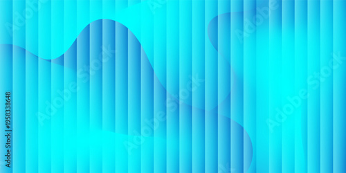 Abstract background with vertical stripes in blue and cyan gradient, smooth color transition, minimal design, soft lighting minimalis.