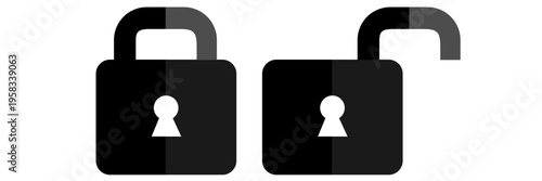 Lockdown and Unlock: A visual depiction of security, with a closed padlock standing firm beside an open padlock that signifies access or liberation.
