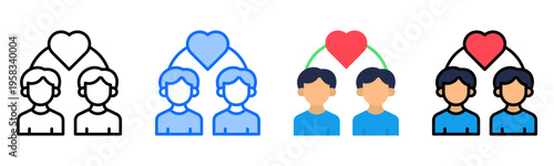 Customer Relationship Icon Collection Set Multiple Style