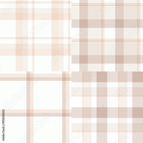 Plaid set created for digital summer mockups. Ideal for online shops, e-commerce, and printable vacation projects. Vector files adapt resolutions.