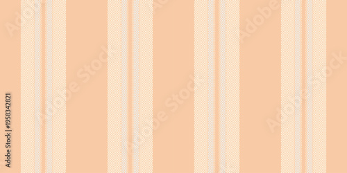 Living room background vertical texture, hunter pattern textile fabric. Shabby seamless vector lines stripe in orange and ivory colors.