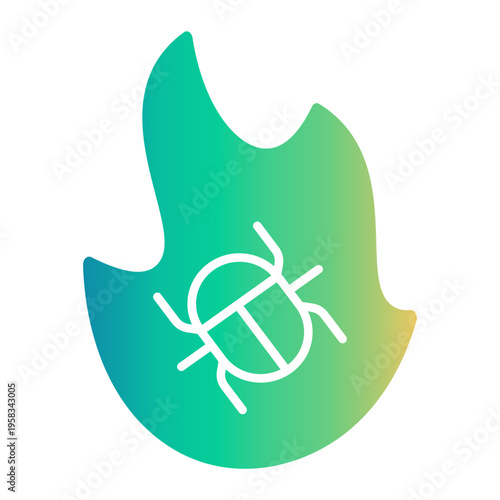 cyber threat Gradient icon